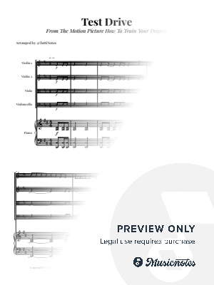 Test Drive - From How to Train Your Dragon | PIANO QUINTET (STRING QUARTET & PIANO)