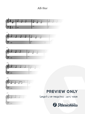 All Star by Curious Keys - Sheet Music
