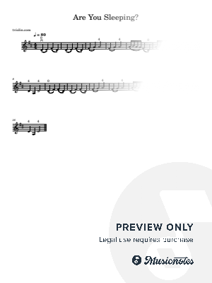 Are You Sleeping for Violin and Piano