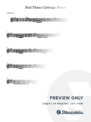 Boil Them Cabbage Down for violin and Piano