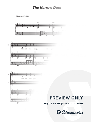 The Narrow Door (Duet for Soprano and Alto solo)