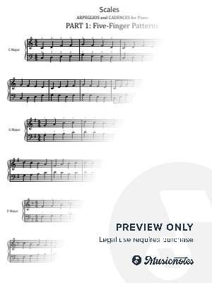 Jeff Manookian, Scales, Arpeggios, and Cadences, Original With Fingering Complete