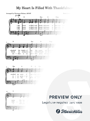 My Heart Is Filled With Thankfulness