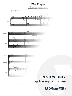 The Prayer (Duet for Bb-Trumpet) by Stephen DeCesare - Sheet Music