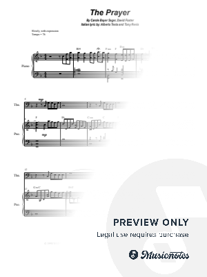 The Prayer (Trombone solo and Piano) by Stephen DeCesare - Sheet Music