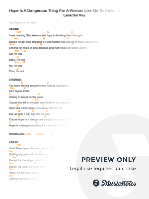 hope is a dangerous thing for a woman like me to have - but i have it