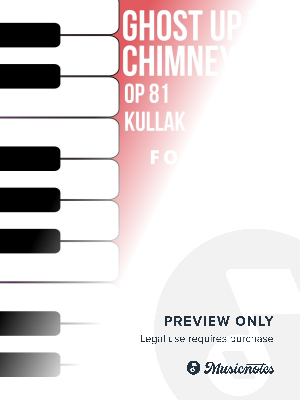 Ghost Up the Chimney Easy Piano Sheet Music Combo