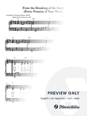 From the Breaking of the Dawn by Chrisanne Nahum - Sheet Music