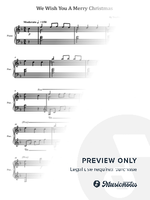 We Wish You A Merry Christmas, Jazz Version, for Piano Solo