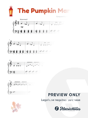 The Pumpkin March (Easy Piano)