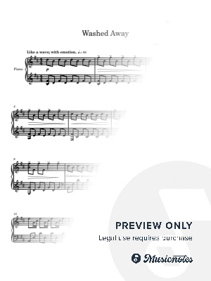 Washed Away by YoungMin You - Sheet Music