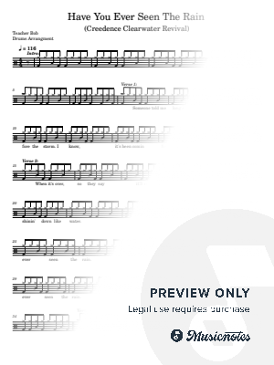 Have You Ever Seen the Rain (Drums Chart)