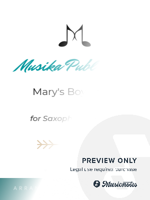 Mary's Boy Child - Saxophone Quartet