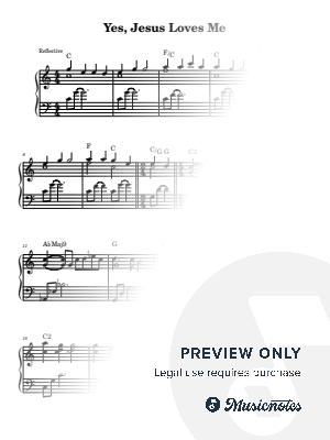 Yes, Jesus Loves Me by Karen Cook - Sheet Music