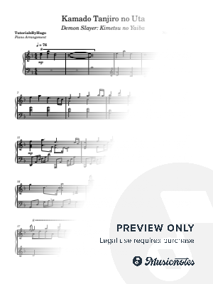 Kamado Tanjiro no Uta by TutorialsByHugo - Sheet Music