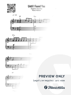 Until I Found You, Stephen Sanchez (Easy Piano) by Piano Notion - Sheet Music
