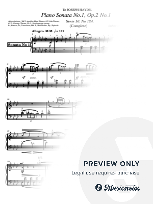 Beethoven, Piano Sonata No.1 in F minor, Op.2 No.1, for Piano Original Complete With Fingering by hotson - Sheet Music
