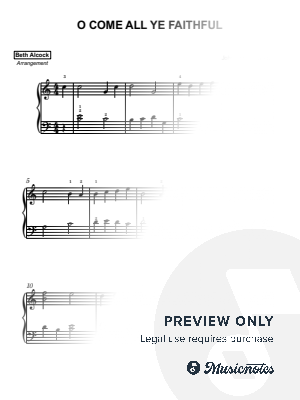 Oh Come All Ye Faithful - piano