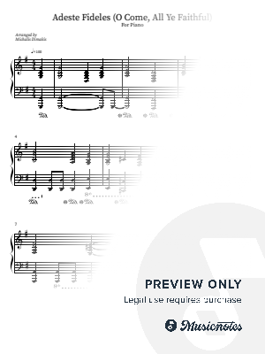 Adeste Fideles (O Come, All Ye Faithful) - Piano Version