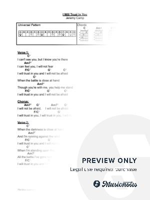 Trust In You by Jonathan Reaux - Sheet Music