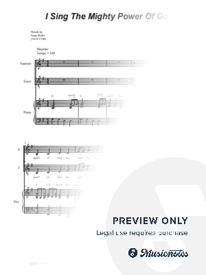 I Sing The Mighty Power Of God (Duet for Soprano and Tenor solo - Piano accompaniment) by Stephen DeCesare - Sheet Music