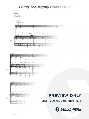 I Sing The Mighty Power Of God (Vocal solo - Piano accompaniment) by Stephen DeCesare - Sheet Music