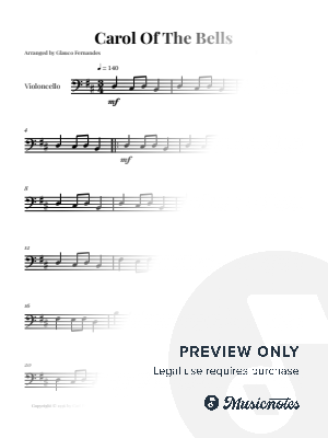 Carol Of The Bells | EASY CELLO SOLO