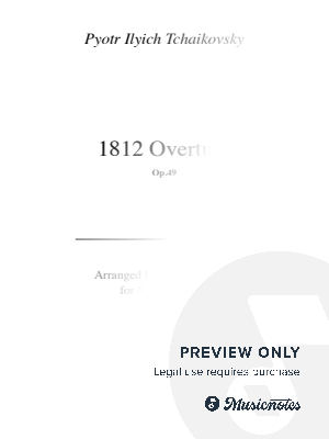 Tchaikovsky - 1812 Overture by Filipe Mendel - Sheet Music