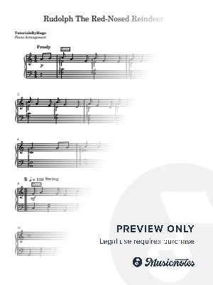 Rudolph the Red-Nosed Reindeer by TutorialsByHugo - Sheet Music