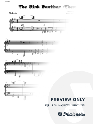 The Pink Panther by Nissan Valar - Sheet Music