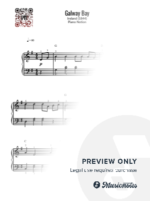 Galway Bay, Frank A. Fahy (Easy Piano)