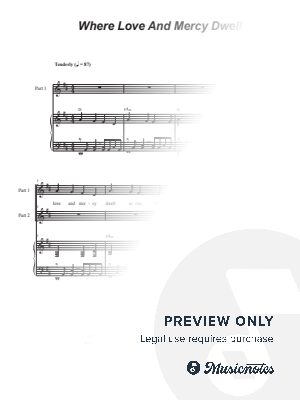 Where Love and Mercy Dwell (2-part choir)