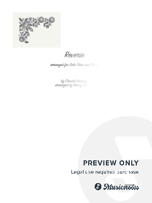 Reverie by Claude Debussy for Solo Oboe with Piano Accompaniment by Nancy Tabb - Sheet Music