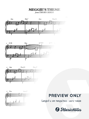 Meggie's Theme From "The Thorn Birds" by Christian Bennedsen - Sheet Music