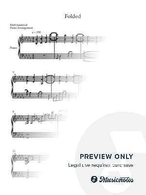 Folded by Eliab Sandoval - Sheet Music