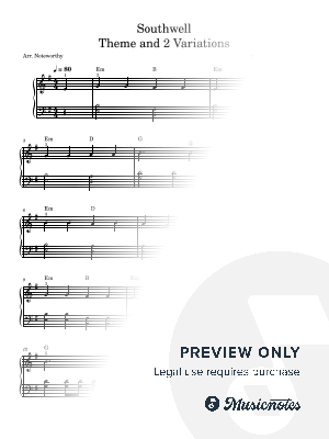 Lord Jesus Think on Me Theme and Variations [Quick Learn Solo - Beg] SOUTHWELL by Noteworthy - Sheet Music