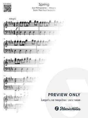 Vivaldi – Spring Allegro + Easy to Intermediate Piano Tutorial & Sheet Music | The Four Seasons by Alicja Urbanowicz - She...