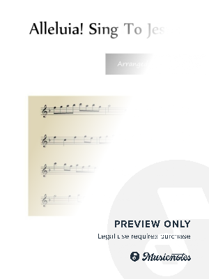 Alleluia! Sing To Jesus - Flute Duet by Lynette Auberjeunois - Sheet Music