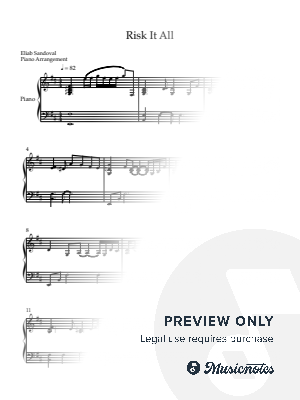Risk It All by Eliab Sandoval - Sheet Music