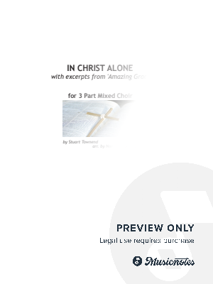 In Christ Alone with excerpts from 'Amazing Grace' for SAB Choir by Nancy Tabb - Sheet Music