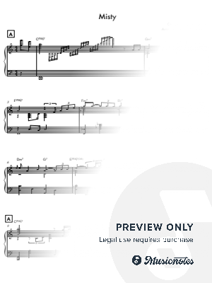 Misty (Solo Jazz Piano) by Simon Ng - Sheet Music