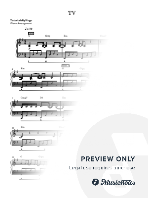 TV by TutorialsByHugo - Sheet Music