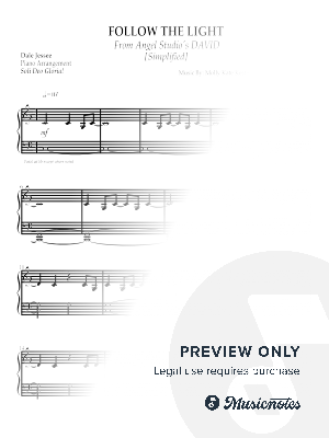FOLLOW THE LIGHT from David (2025) [Simplified] by Dale Jessee - Sheet Music