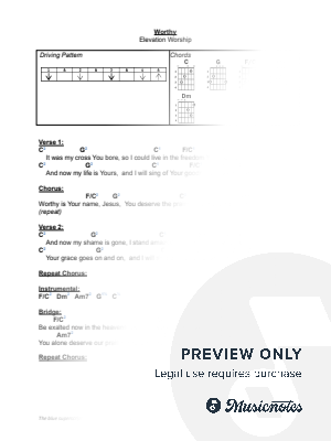 Worthy by Jonathan Reaux - Sheet Music