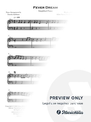 Fever Dream [simplified] by Piano Tutorials for Beginners - Sheet Music