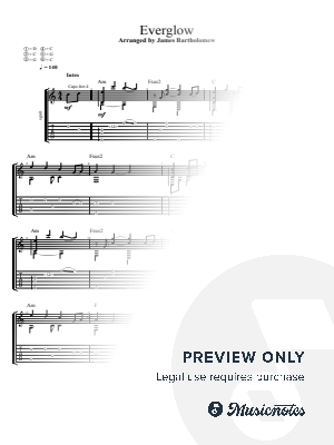 Everglow by James Bartholomew - Sheet Music