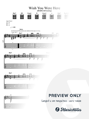 Wish You Were Here by Kelly Valleau - Sheet Music