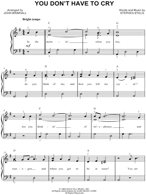 You Don't Have To Cry