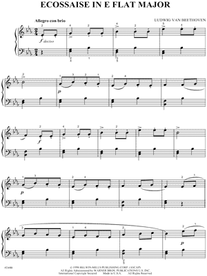 Ecossaise In E Flat Major