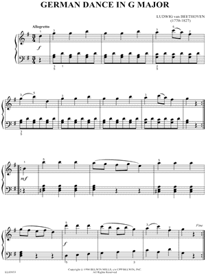 German Dance In G Major